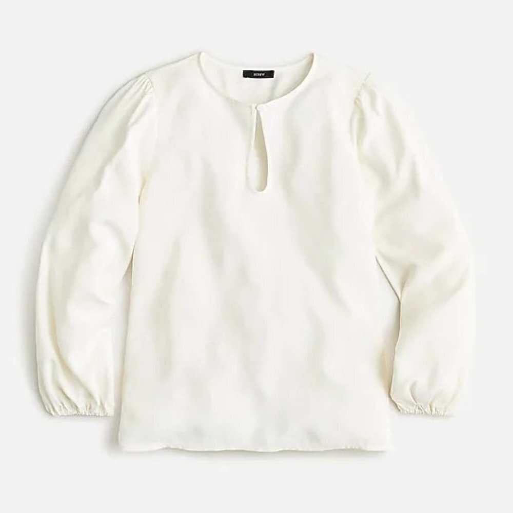 J.CrewLong Sleeve Puff Sleeve Top M